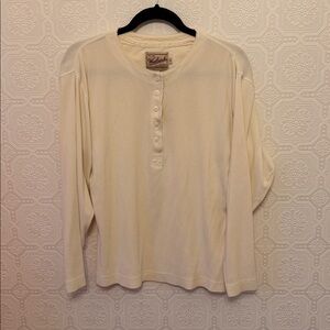 Woolrich Off-White Ribbed Henley Shirt